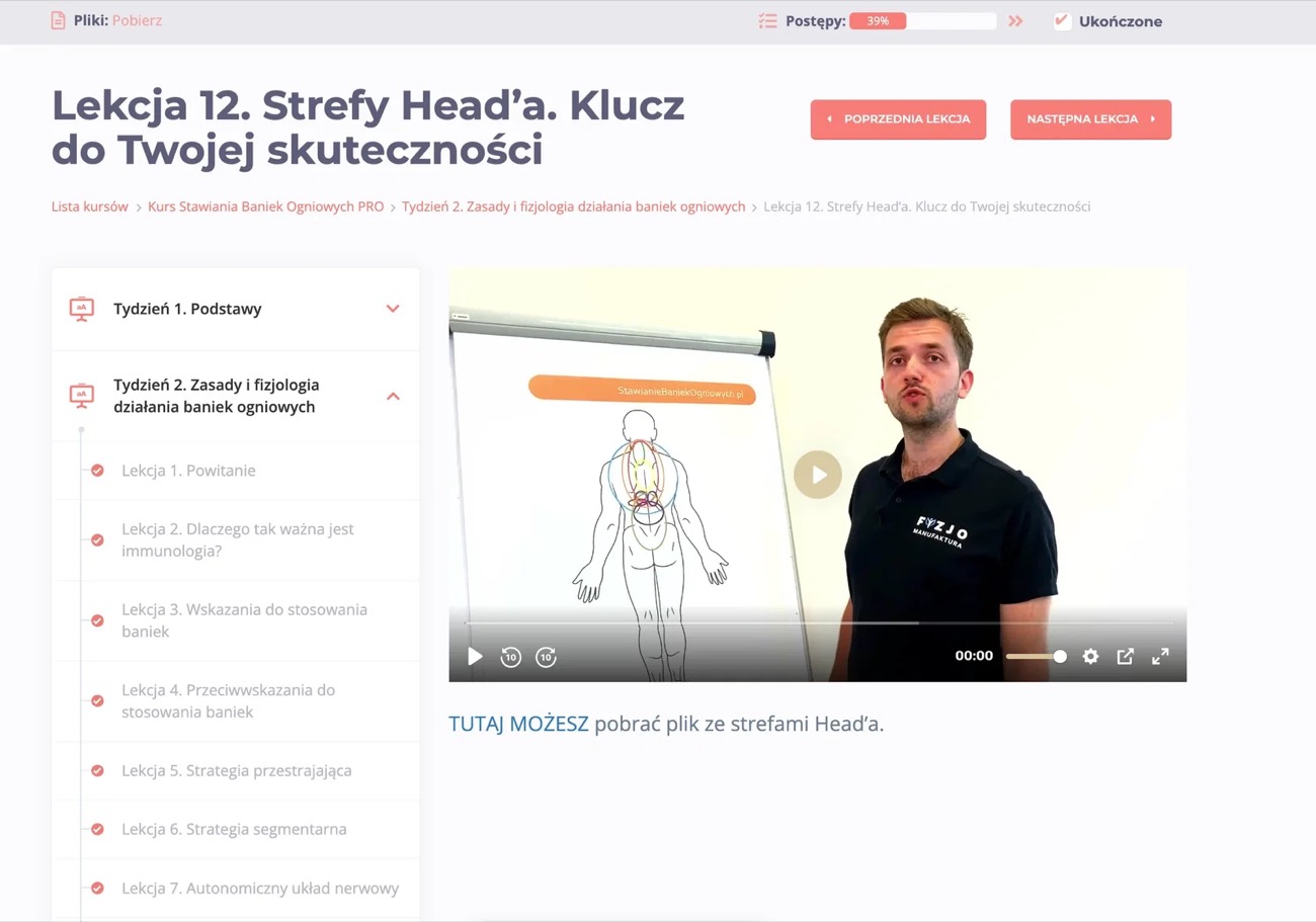 Kurs online — moduł Zasady i fizjonomia